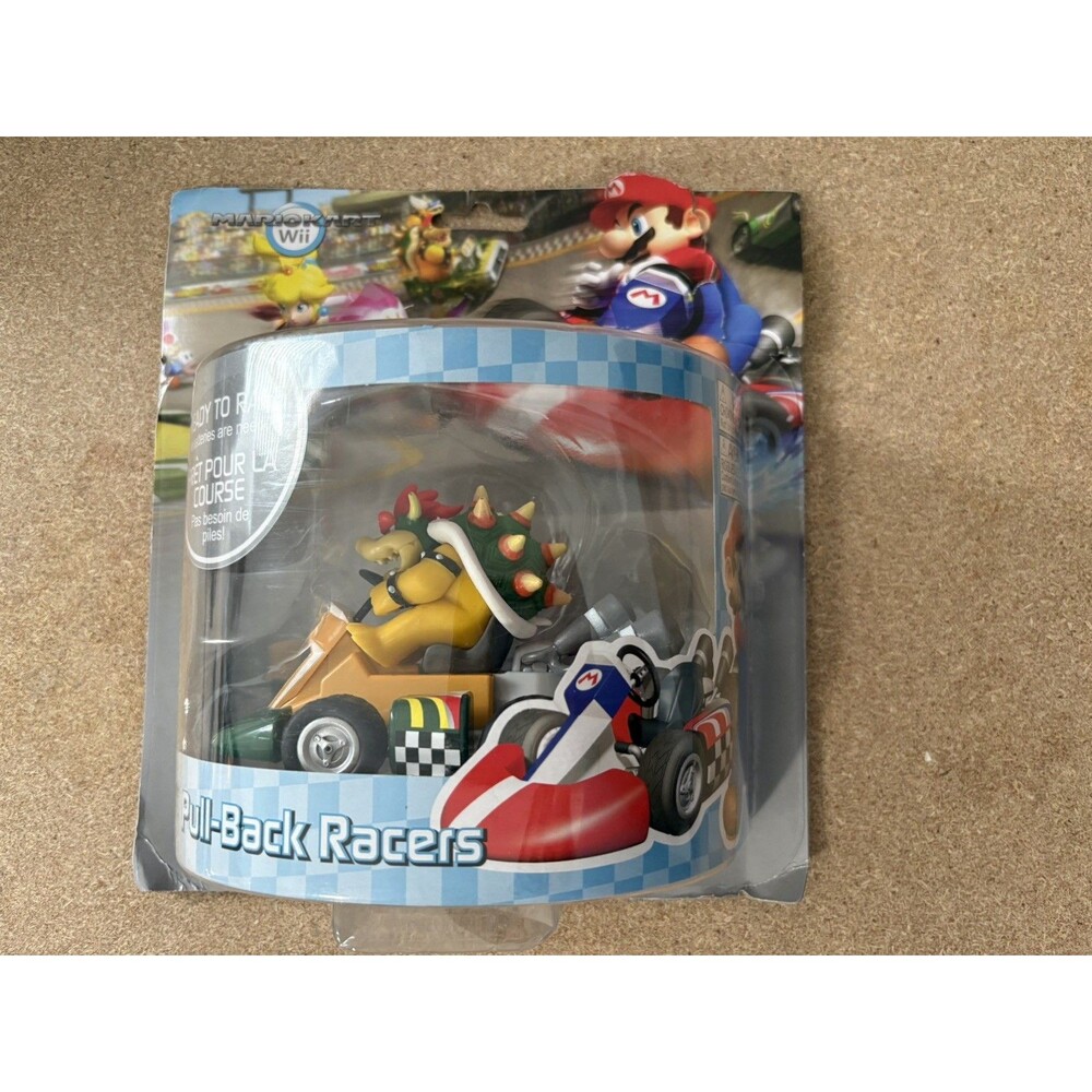 2013 Nintendo Mario Kart Wii Pull-Back Racers BOWSER with Kart 5" Racing Toy NEW